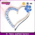 Factory Hot Sale Fancy Custom Crystal Heart Colgante para collar